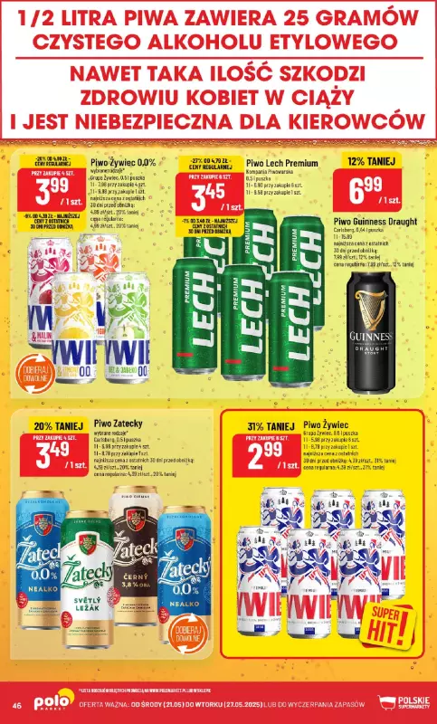 POLOmarket - gazetka promocyjna Gazetka od środy 21.05 do wtorku 27.05 - strona 46