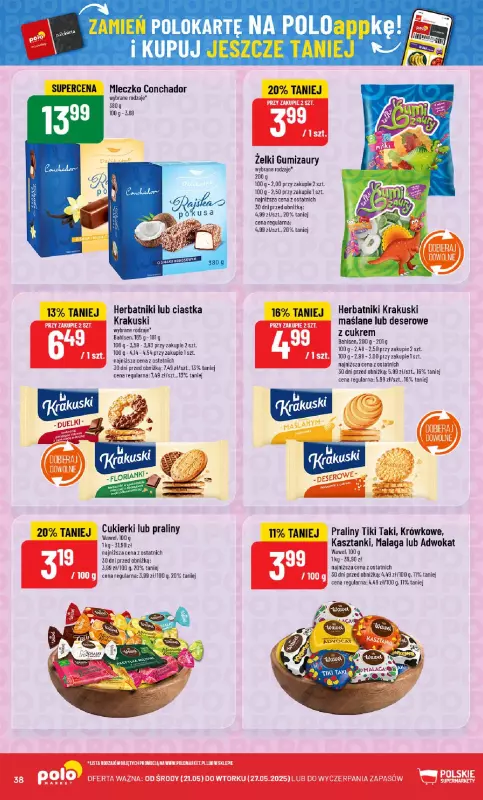 POLOmarket - gazetka promocyjna Gazetka od środy 21.05 do wtorku 27.05 - strona 38