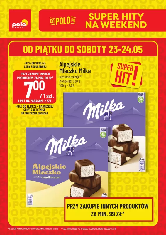 POLOmarket - gazetka promocyjna Super hity na weekend od czwartku 22.05 do wtorku 27.05