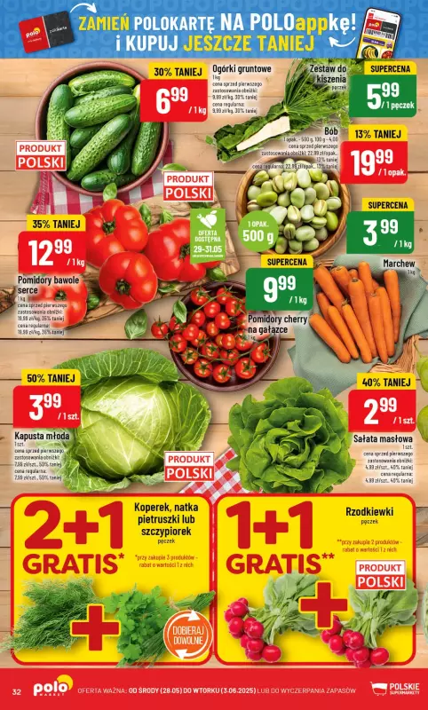 POLOmarket - gazetka promocyjna Gazetka od środy 28.05 do wtorku 03.06 - strona 32