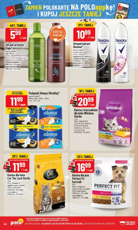 POLOmarket - gazetka promocyjna Gazetka od środy 28.05 do wtorku 03.06 - strona 66