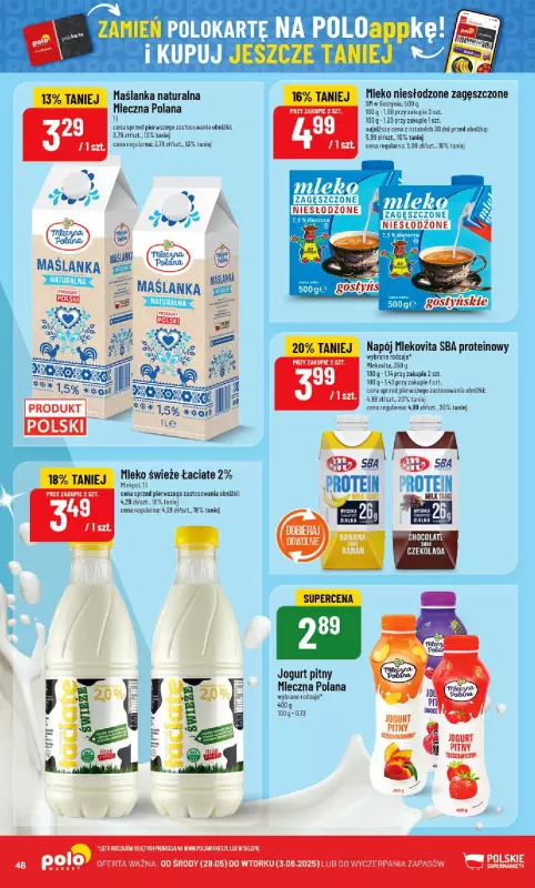 POLOmarket - gazetka promocyjna Gazetka od środy 28.05 do wtorku 03.06 - strona 48