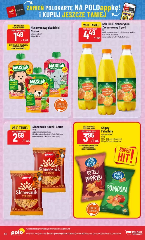 POLOmarket - gazetka promocyjna Gazetka od środy 04.06 do wtorku 10.06 - strona 50