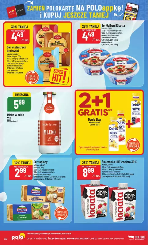 POLOmarket - gazetka promocyjna Gazetka od środy 04.06 do wtorku 10.06 - strona 30