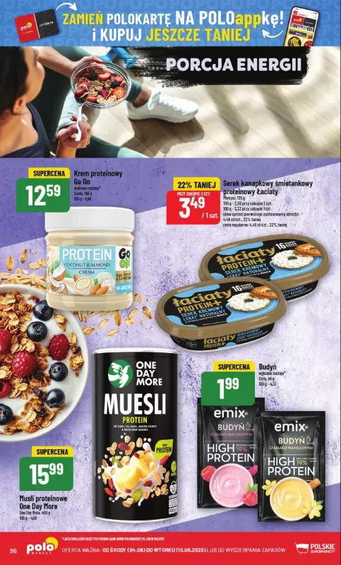 POLOmarket - gazetka promocyjna Gazetka od środy 04.06 do wtorku 10.06 - strona 36