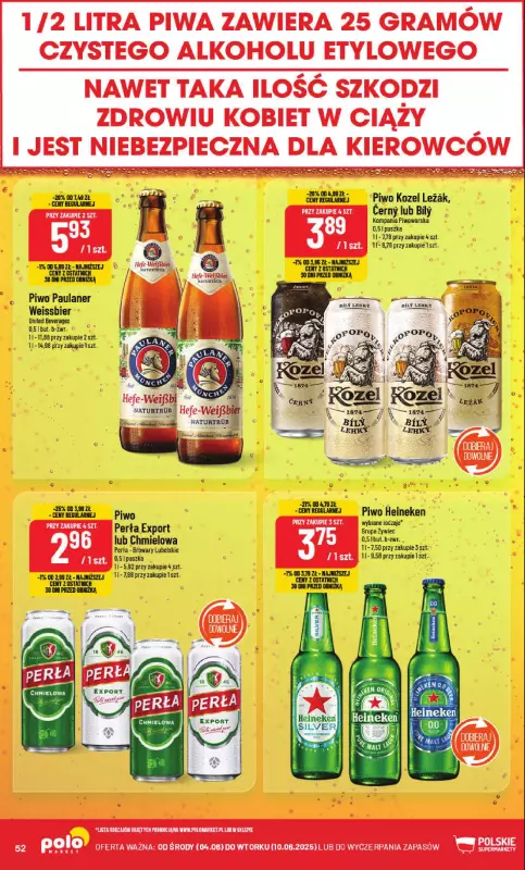 POLOmarket - gazetka promocyjna Gazetka od środy 04.06 do wtorku 10.06 - strona 52
