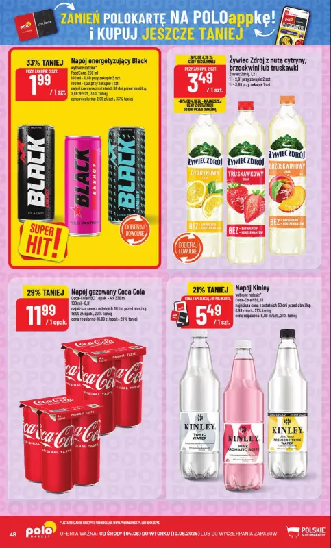 POLOmarket - gazetka promocyjna Gazetka od środy 04.06 do wtorku 10.06 - strona 48