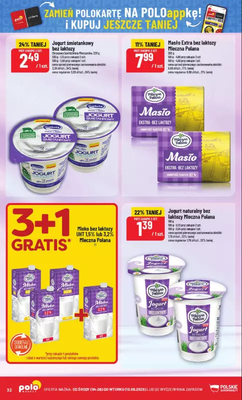 POLOmarket - gazetka promocyjna Gazetka od środy 04.06 do wtorku 10.06 - strona 32