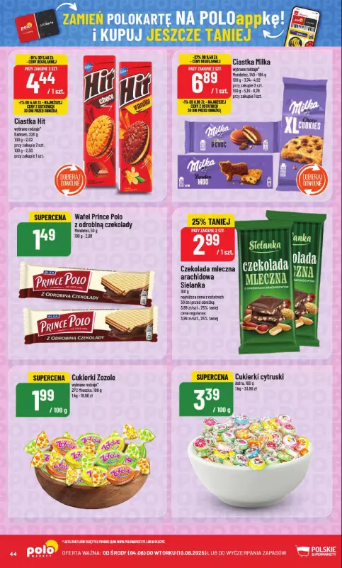 POLOmarket - gazetka promocyjna Gazetka od środy 04.06 do wtorku 10.06 - strona 44