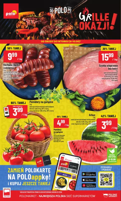 POLOmarket - gazetka promocyjna Gazetka od środy 04.06 do wtorku 10.06