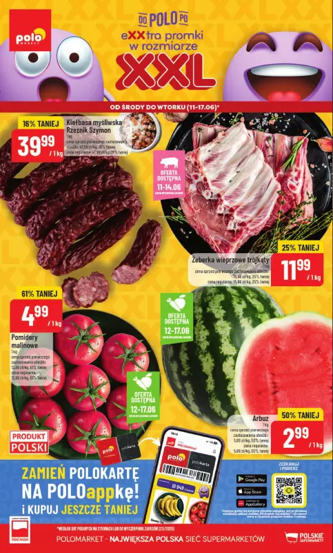 POLOmarket - gazetka promocyjna Gazetka od środy 11.06 do wtorku 17.06
