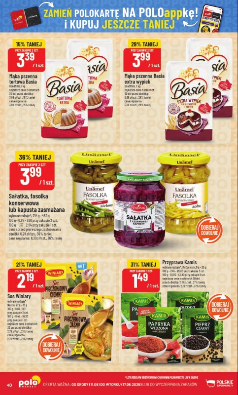 POLOmarket - gazetka promocyjna Gazetka od środy 11.06 do wtorku 17.06 - strona 40