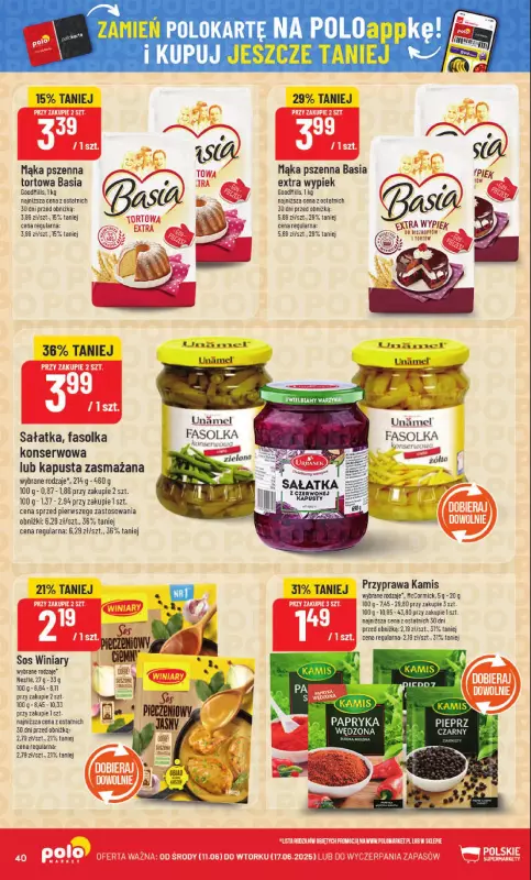 POLOmarket - gazetka promocyjna Gazetka od środy 11.06 do wtorku 17.06 - strona 40