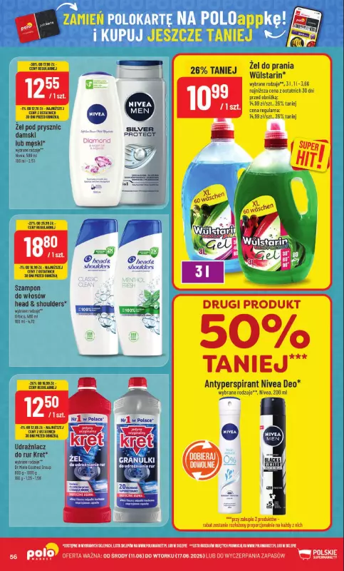 POLOmarket - gazetka promocyjna Gazetka od środy 11.06 do wtorku 17.06 - strona 56