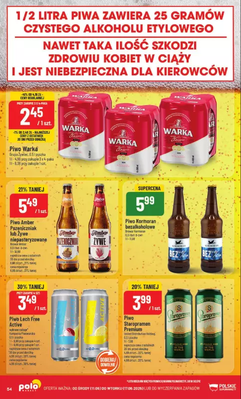 POLOmarket - gazetka promocyjna Gazetka od środy 11.06 do wtorku 17.06 - strona 54
