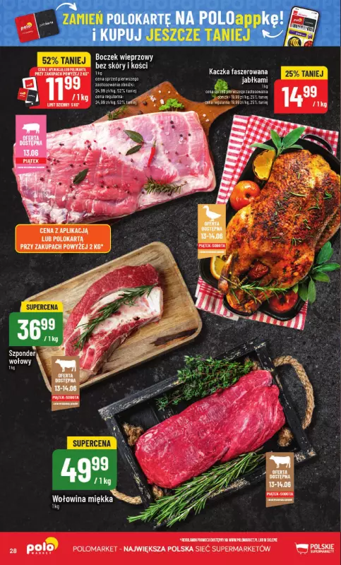 POLOmarket - gazetka promocyjna Gazetka od środy 11.06 do wtorku 17.06 - strona 28