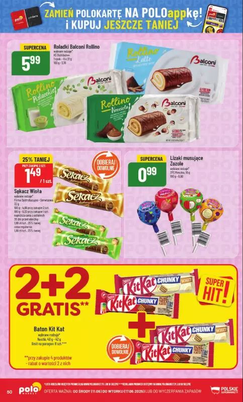 POLOmarket - gazetka promocyjna Gazetka od środy 11.06 do wtorku 17.06 - strona 50
