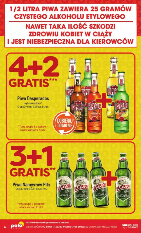 POLOmarket - gazetka promocyjna Gazetka od środy 11.06 do wtorku 17.06 - strona 14