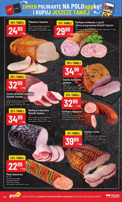 POLOmarket - gazetka promocyjna Gazetka od środy 11.06 do wtorku 17.06 - strona 32