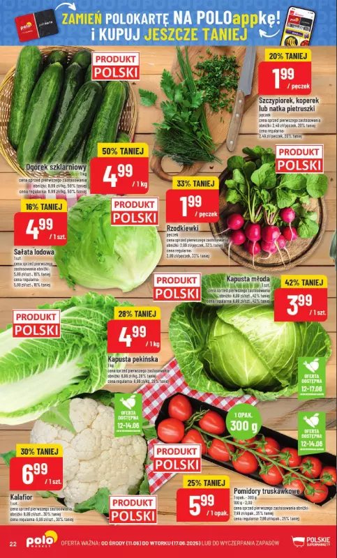 POLOmarket - gazetka promocyjna Gazetka od środy 11.06 do wtorku 17.06 - strona 22