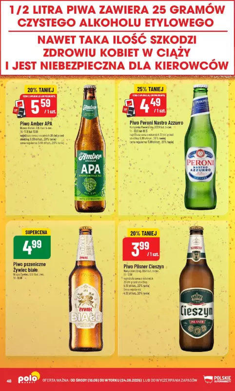 POLOmarket - gazetka promocyjna Gazetka od środy 18.06 do wtorku 24.06 - strona 48