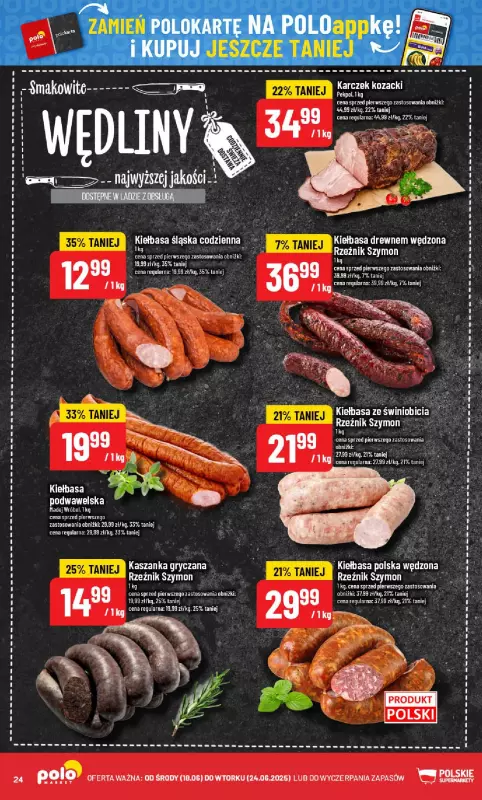 POLOmarket - gazetka promocyjna Gazetka od środy 18.06 do wtorku 24.06 - strona 24