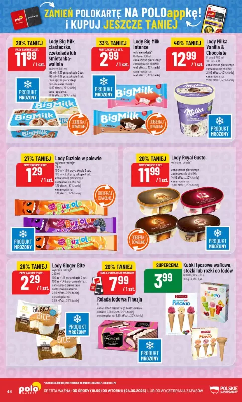 POLOmarket - gazetka promocyjna Gazetka od środy 18.06 do wtorku 24.06 - strona 44