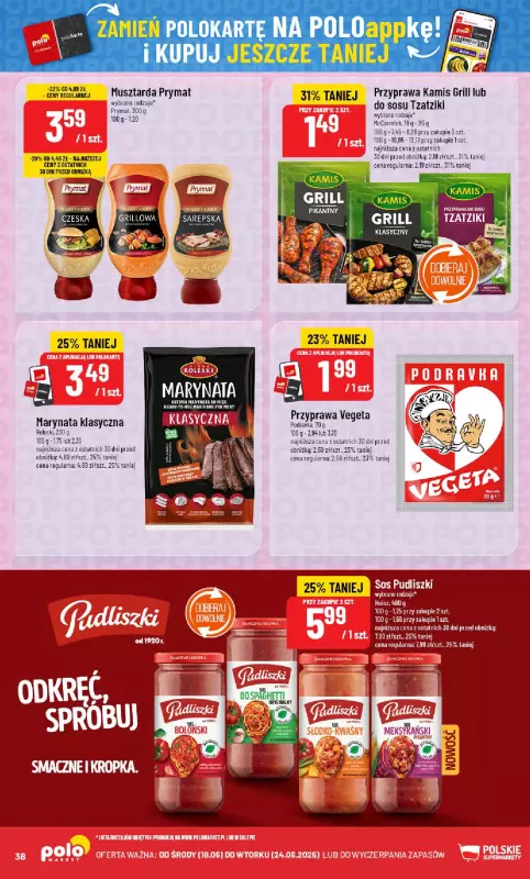 POLOmarket - gazetka promocyjna Gazetka od środy 18.06 do wtorku 24.06 - strona 38
