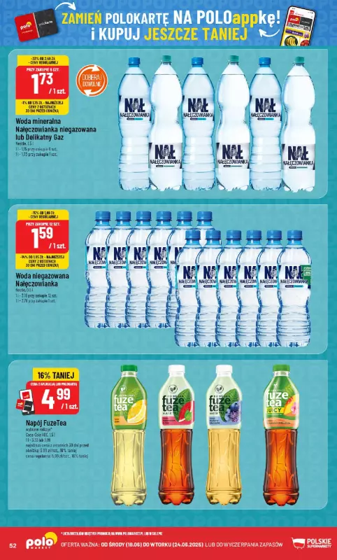 POLOmarket - gazetka promocyjna Gazetka od środy 18.06 do wtorku 24.06 - strona 52