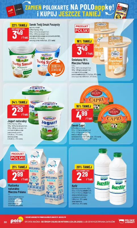 POLOmarket - gazetka promocyjna Gazetka od środy 18.06 do wtorku 24.06 - strona 30