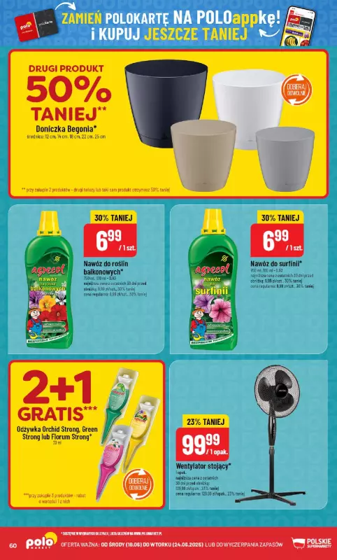 POLOmarket - gazetka promocyjna Gazetka od środy 18.06 do wtorku 24.06 - strona 60