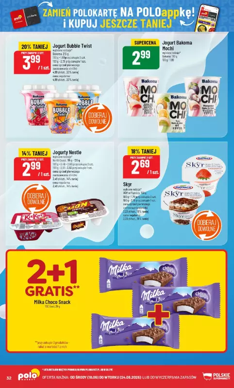 POLOmarket - gazetka promocyjna Gazetka od środy 18.06 do wtorku 24.06 - strona 32