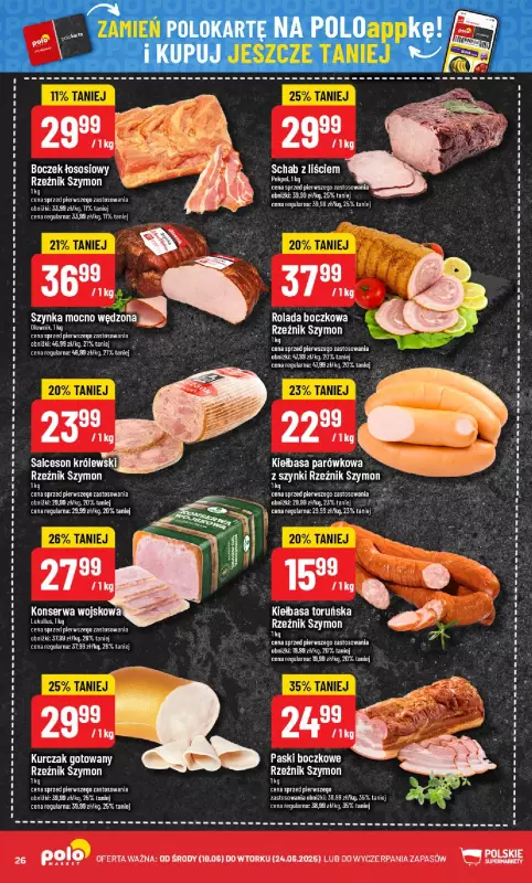 POLOmarket - gazetka promocyjna Gazetka od środy 18.06 do wtorku 24.06 - strona 26