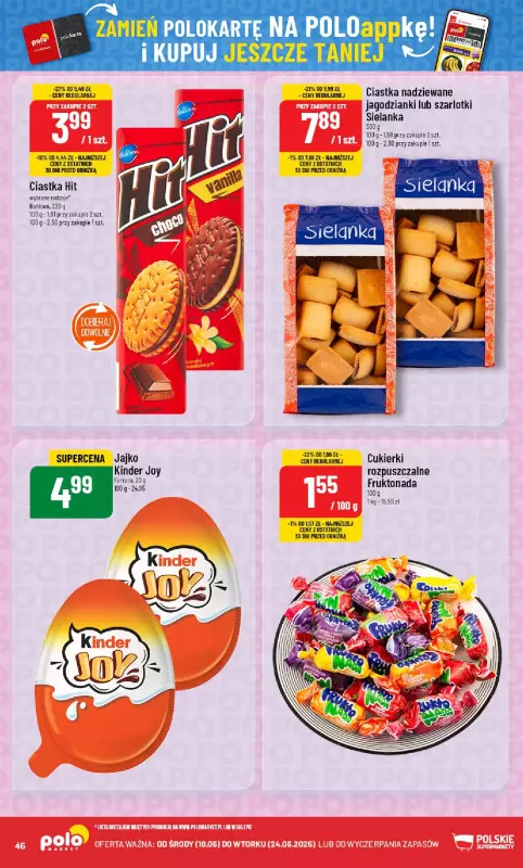 POLOmarket - gazetka promocyjna Gazetka od środy 18.06 do wtorku 24.06 - strona 46