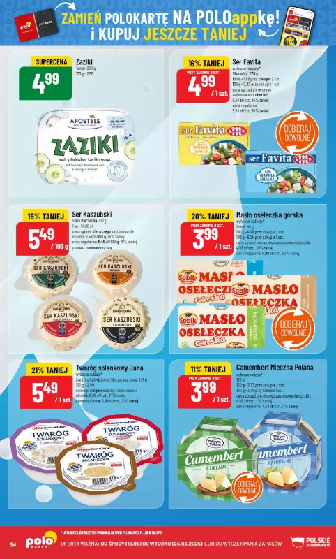 POLOmarket - gazetka promocyjna Gazetka od środy 18.06 do wtorku 24.06 - strona 34