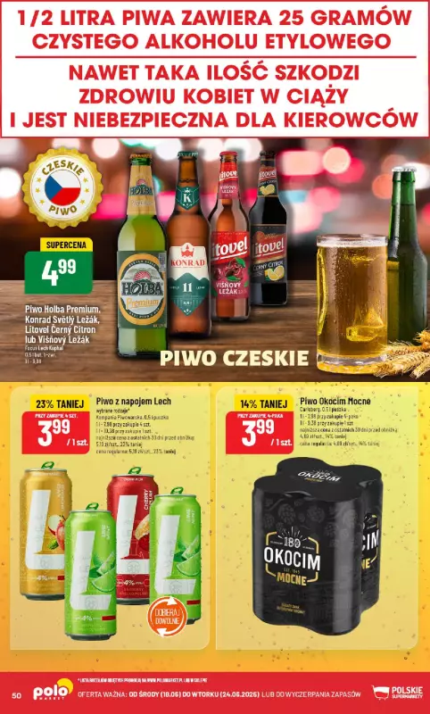 POLOmarket - gazetka promocyjna Gazetka od środy 18.06 do wtorku 24.06 - strona 50