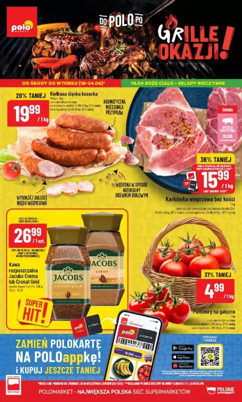 POLOmarket - gazetka promocyjna Gazetka od środy 18.06 do wtorku 24.06