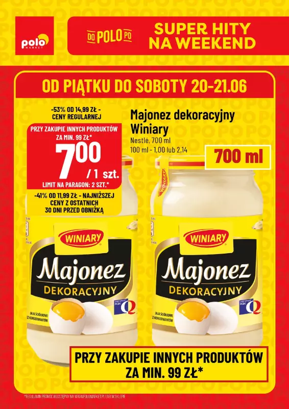 POLOmarket - gazetka promocyjna Super hity na weekend od środy 18.06 do soboty 21.06