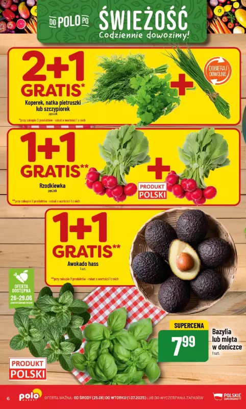 POLOmarket - gazetka promocyjna Gazetka od środy 25.06 do wtorku 01.07 - strona 6