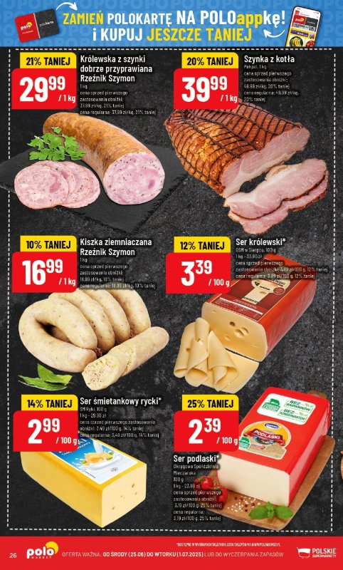 POLOmarket - gazetka promocyjna Gazetka od środy 25.06 do wtorku 01.07 - strona 26