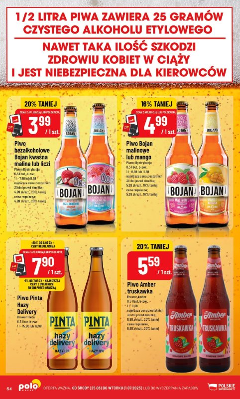 POLOmarket - gazetka promocyjna Gazetka od środy 25.06 do wtorku 01.07 - strona 54