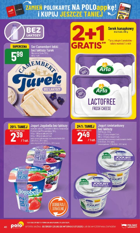POLOmarket - gazetka promocyjna Gazetka od środy 25.06 do wtorku 01.07 - strona 40