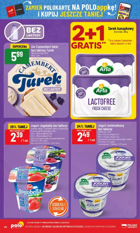 POLOmarket - gazetka promocyjna Gazetka od środy 25.06 do wtorku 01.07 - strona 40
