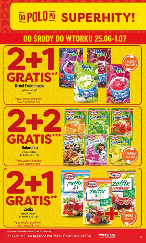 POLOmarket - gazetka promocyjna Gazetka od środy 25.06 do wtorku 01.07 - strona 13