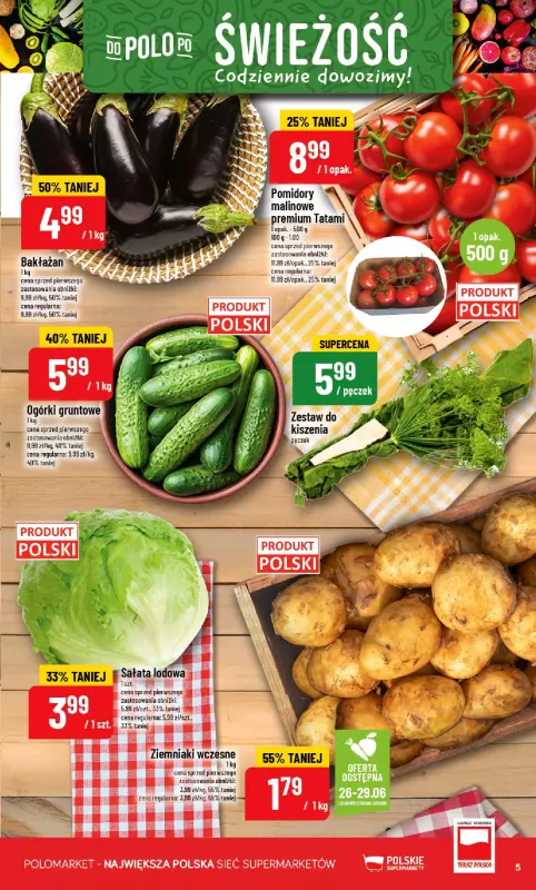 POLOmarket - gazetka promocyjna Gazetka od środy 25.06 do wtorku 01.07 - strona 5