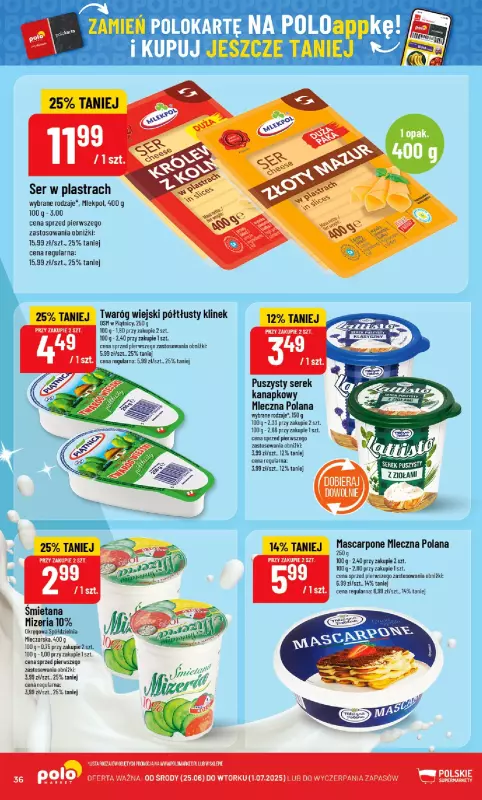 POLOmarket - gazetka promocyjna Gazetka od środy 25.06 do wtorku 01.07 - strona 36
