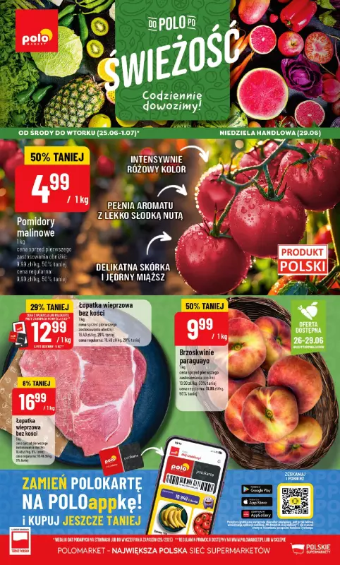 POLOmarket - gazetka promocyjna Gazetka od środy 25.06 do wtorku 01.07