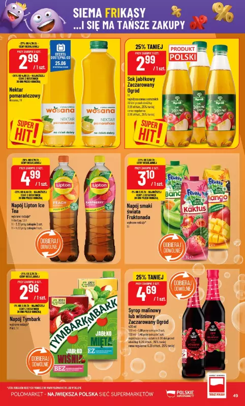 POLOmarket - gazetka promocyjna Gazetka od środy 25.06 do wtorku 01.07 - strona 49