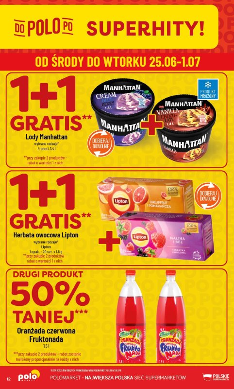 POLOmarket - gazetka promocyjna Gazetka od środy 25.06 do wtorku 01.07 - strona 12