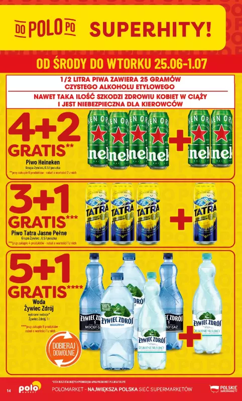 POLOmarket - gazetka promocyjna Gazetka od środy 25.06 do wtorku 01.07 - strona 14